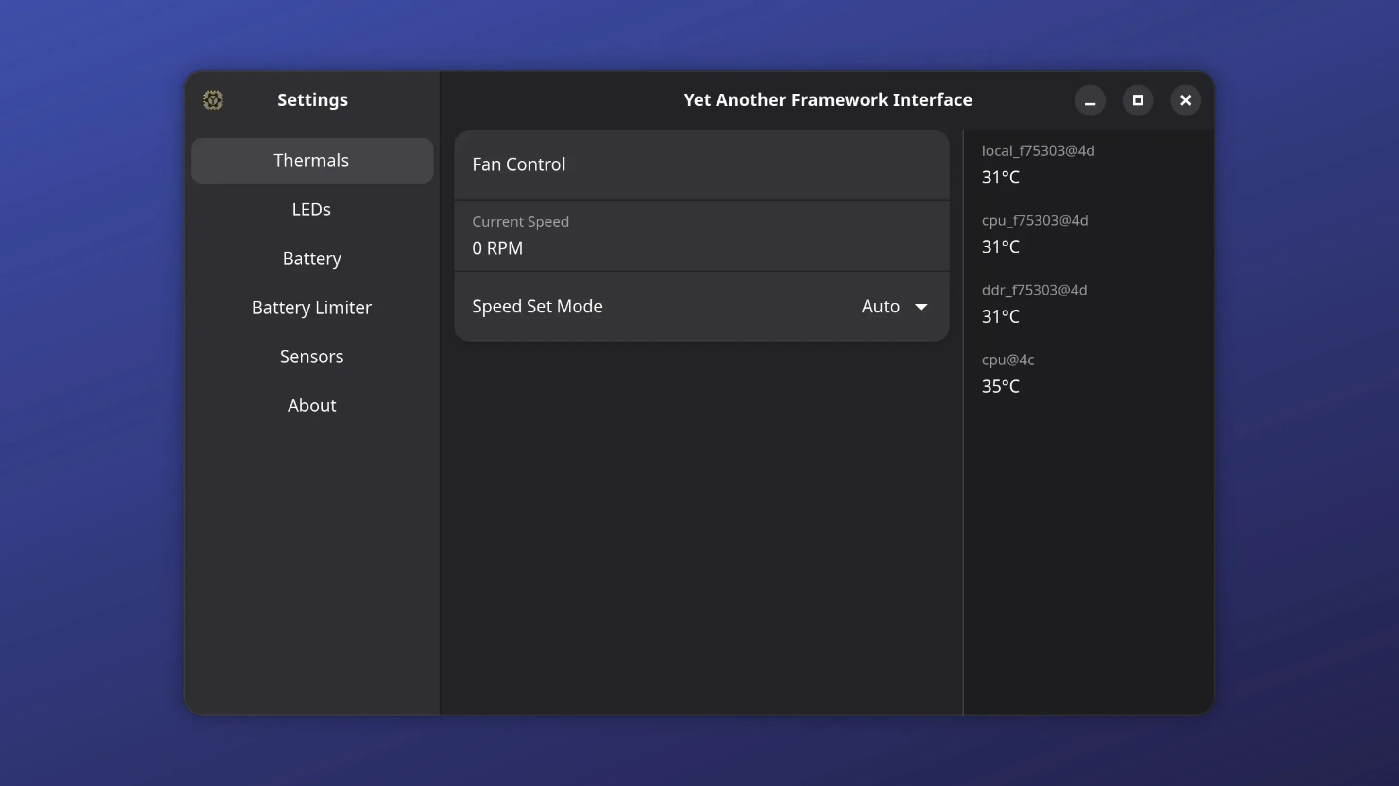 Imagem com a interface do YAFI