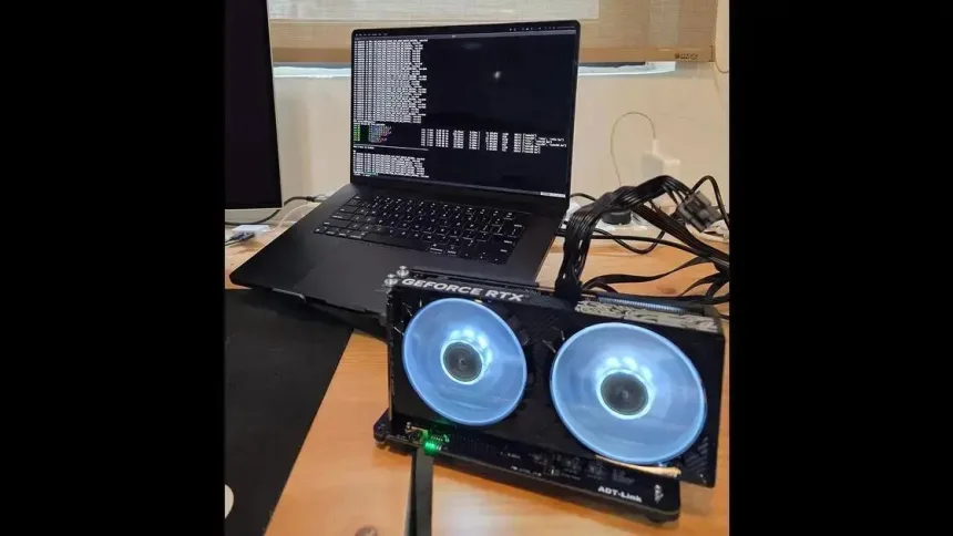 MacBook agora suporta GPUs Nvidia via USB4