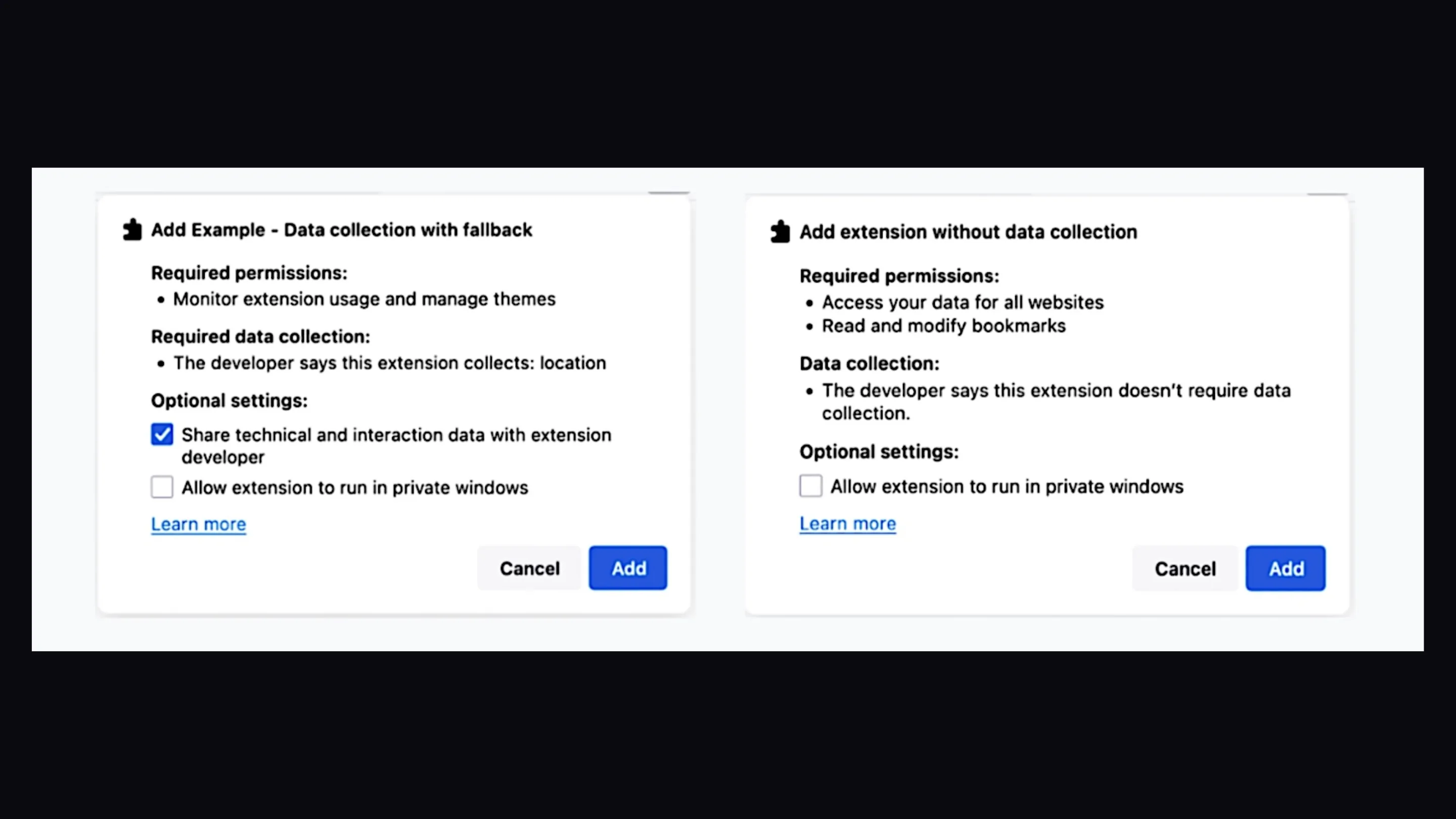 Firefox exigirá que extensões divulguem coleta de dados 2 Firefox