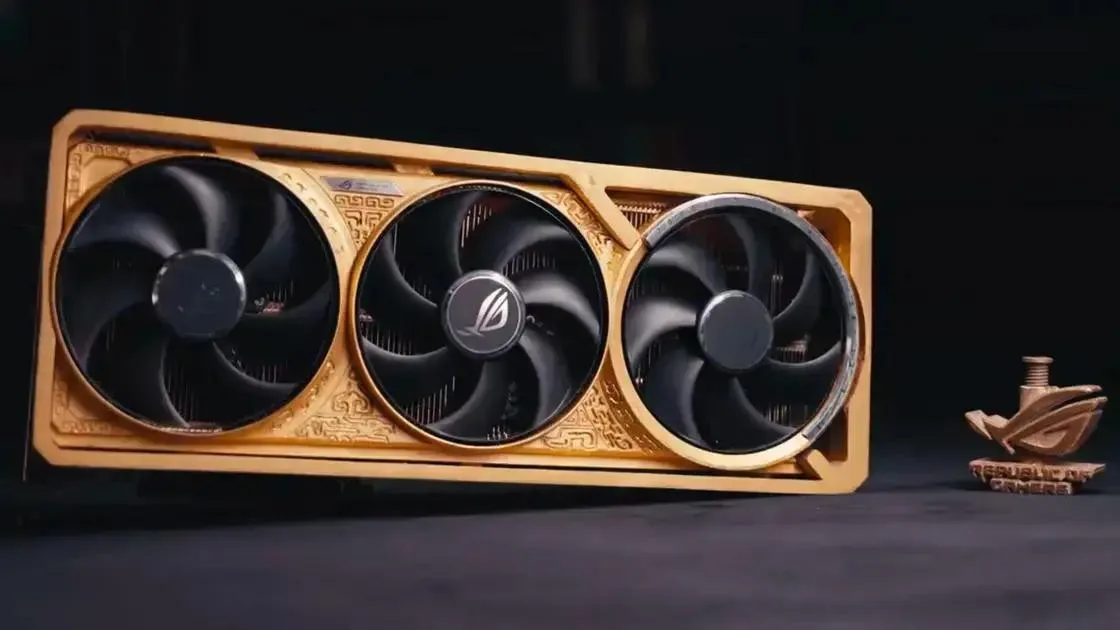 Como a placa de vídeo Asus ROG Astral RTX 5090D foi feita usando 5 kg de ouro