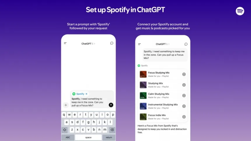 Integração Spotify ChatGPT