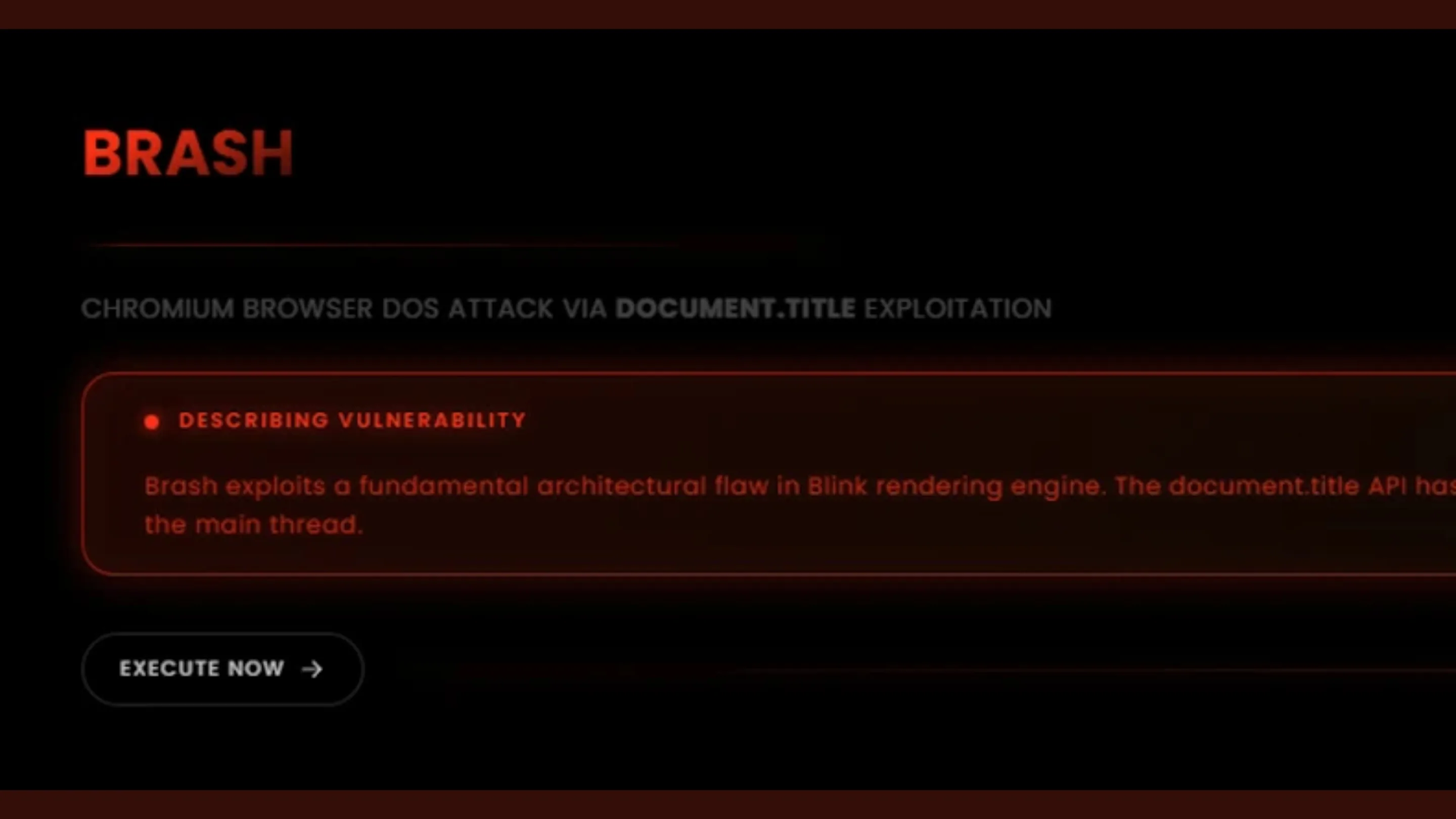 Exploit Brash: Falha trava Chrome e Edge instantaneamente com 1 Link 2 Brash Exploit