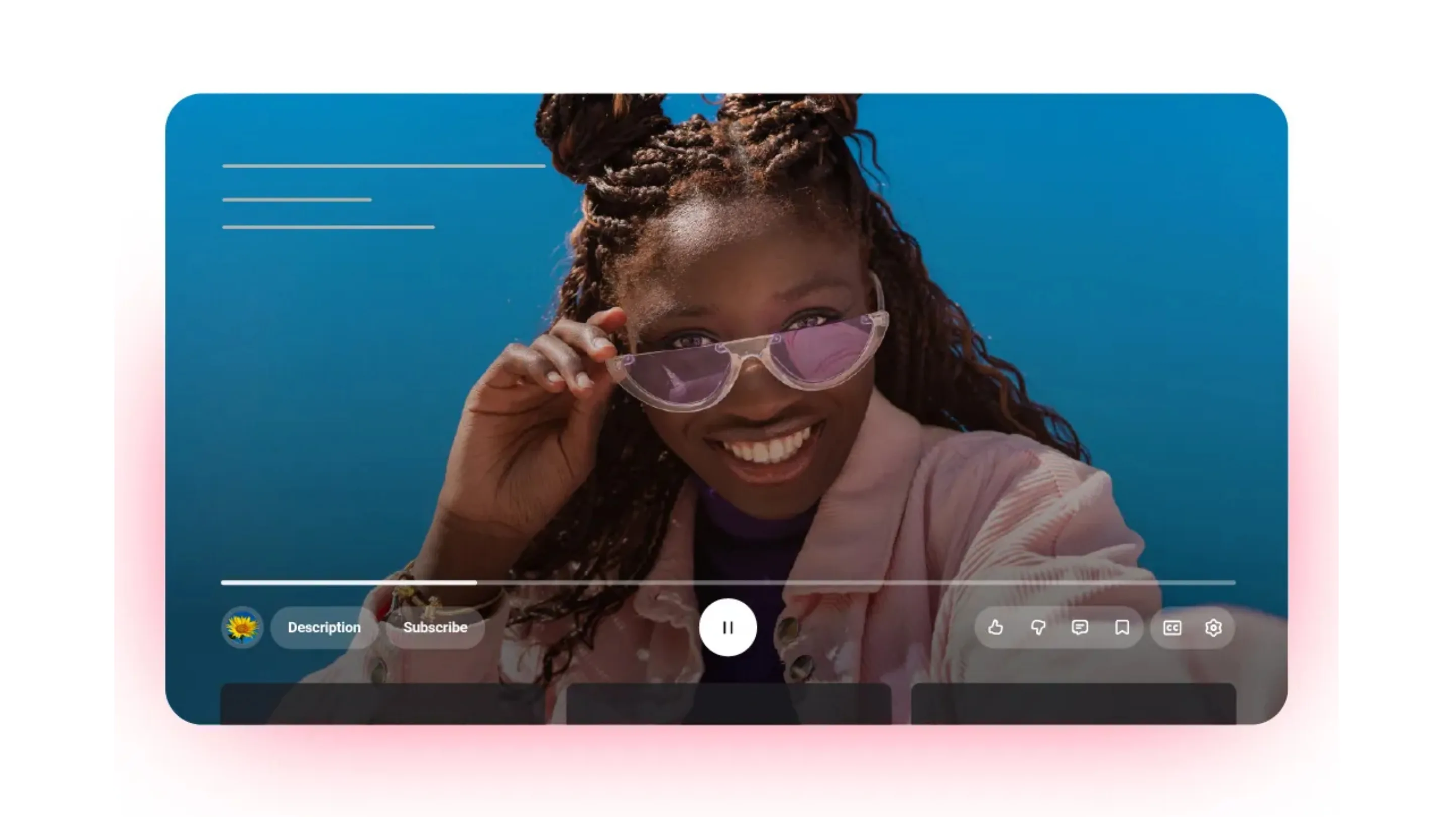 Novo visual do YouTube