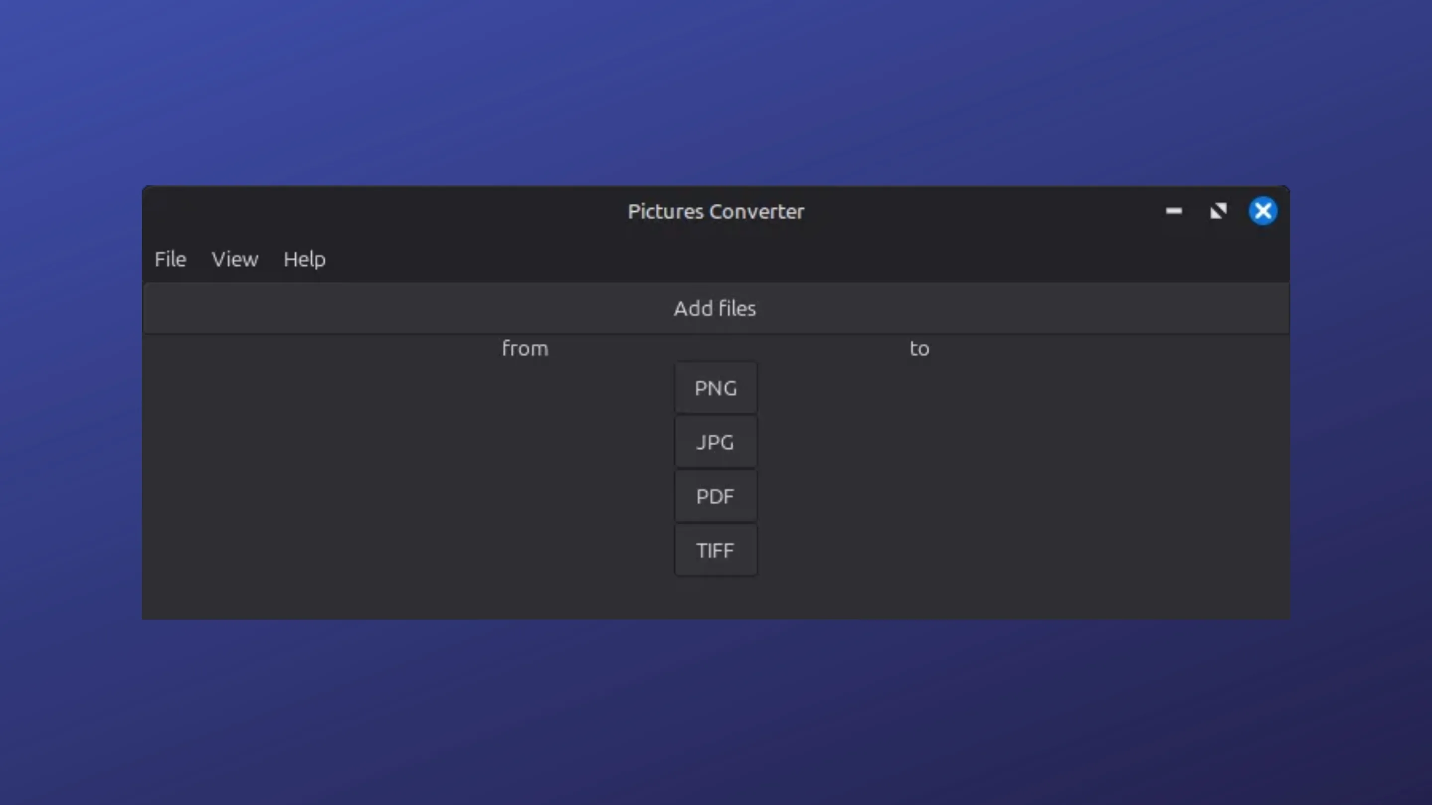 Instale o Pictures Converter, um conversor de imagens, no Ubuntu, Fedora, Debian e outras distribuições Linux com Flatpak 2 Imagem com a interface doPictures Converter