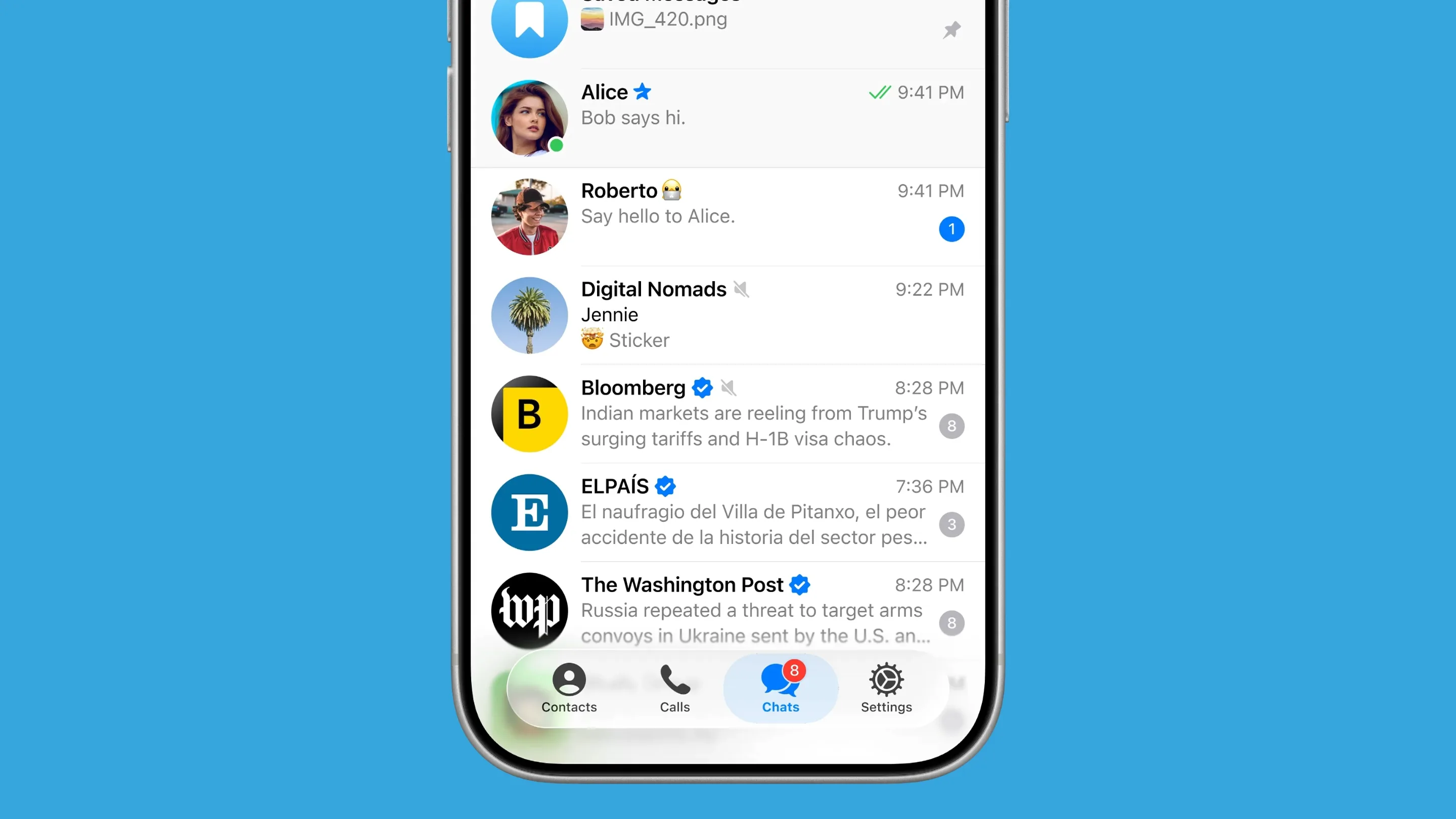 Telegram recebe visual 'Liquid Glass' do iOS 26 e novos recursos 2 Telegram
