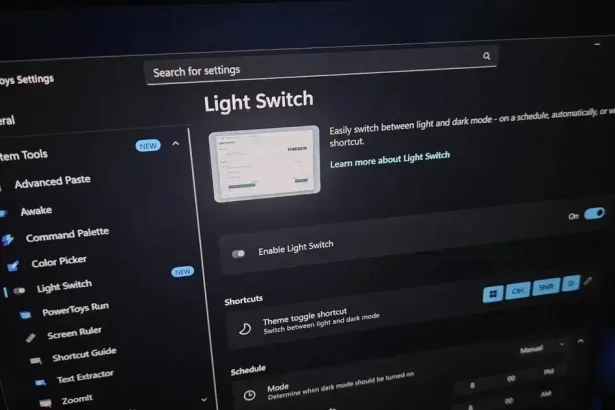 Problemas no Windows 11: A mudança automática de tema do PowerToys