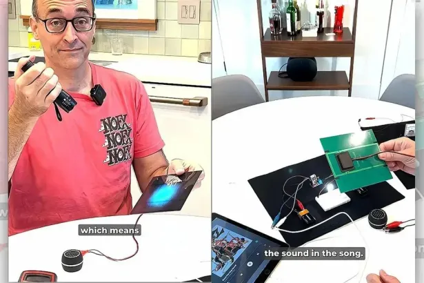 Como um professor usou laser e painel solar para transmitir som sem fio