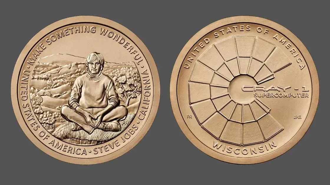 Novas moedas de um dólar homenageiam Steve Jobs e Cray-1 nos EUA
