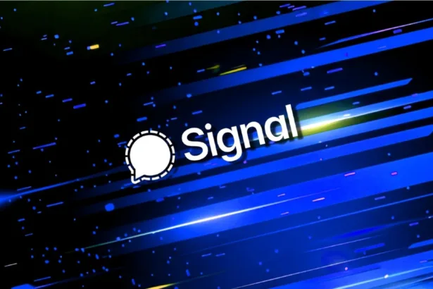 Imagem com a logomarca do Signal