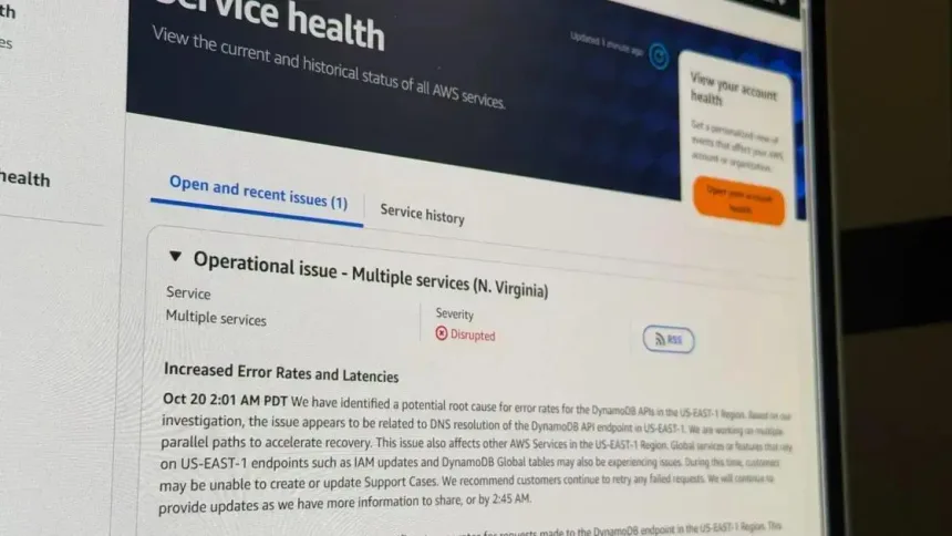 Como a falha da AWS afetou serviços como Roblox, Fortnite e Zoom