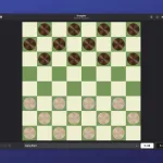 Imagem com a interface do Draughts
