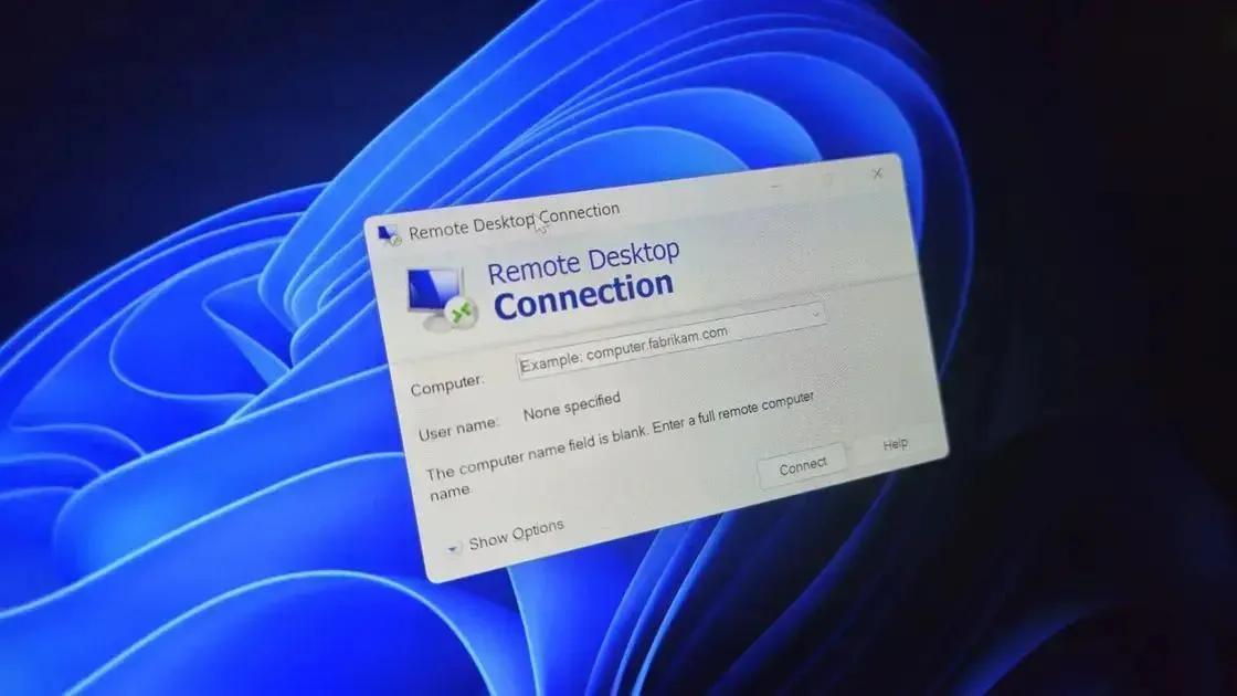 Problemas de autenticação com Microsoft Account no Remote Desktop