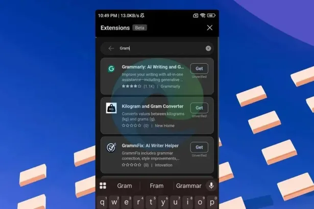 Microsoft Edge traz suporte a extensões de desktop no Android