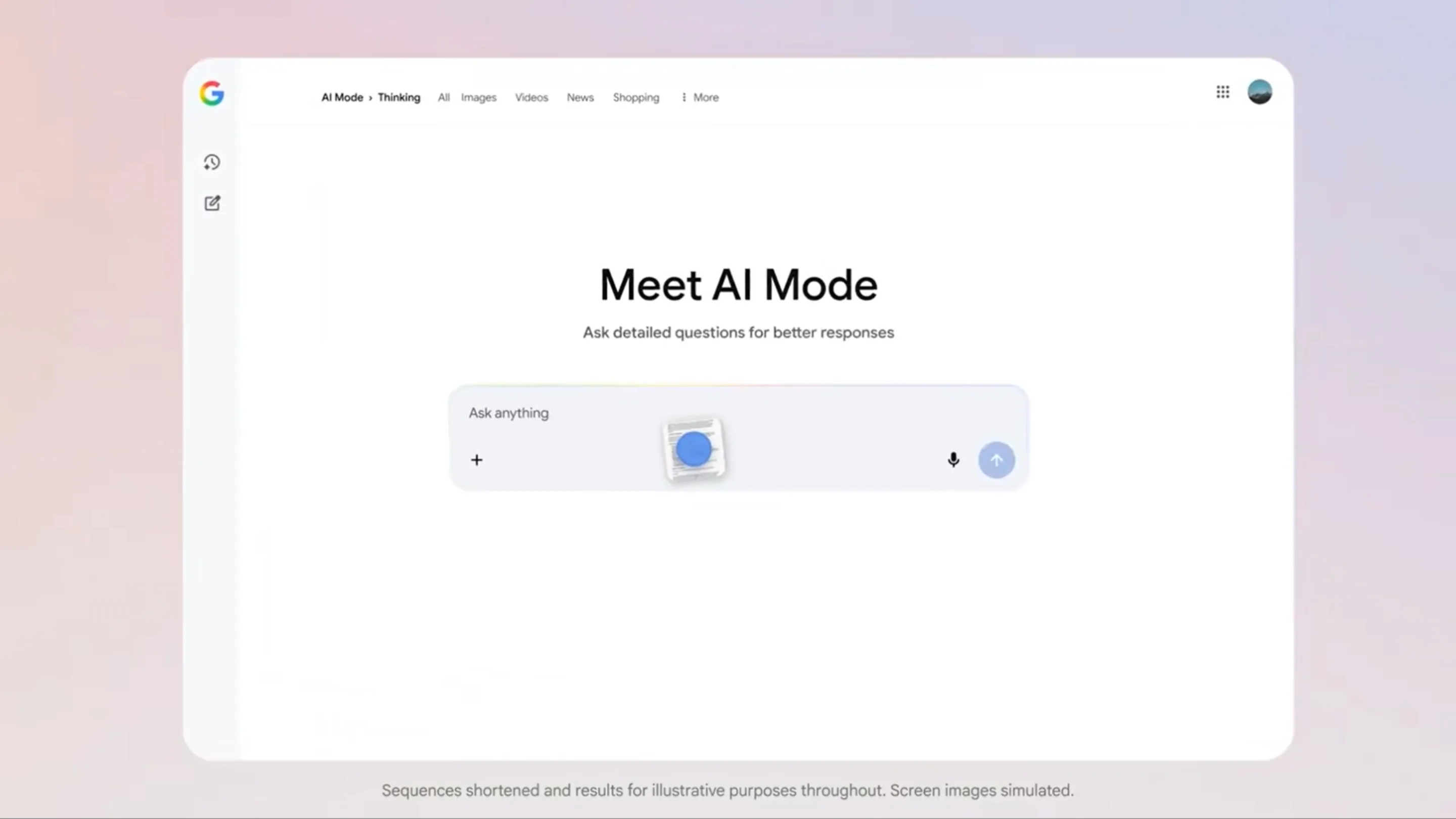 Google Search IA interativa