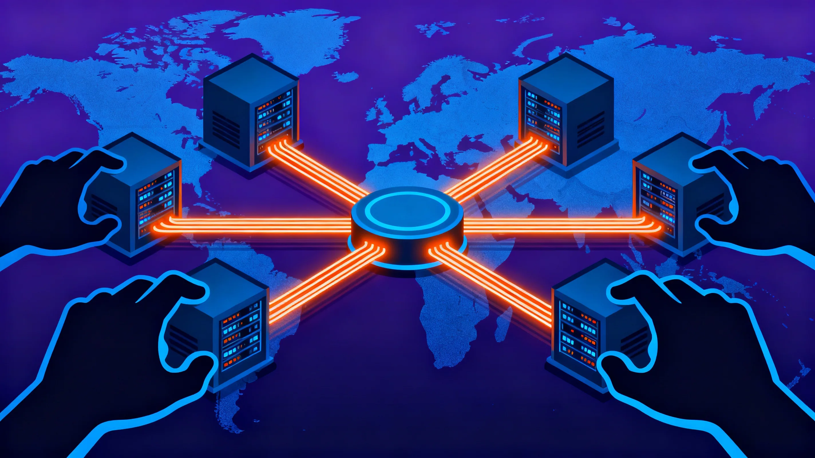 Um bug derrubou metade da web hoje: entenda quem manda na internet de verdade 2 Ilustração conceitual sobre quem manda na internet e o impacto do Cloudflare outage na infraestrutura global