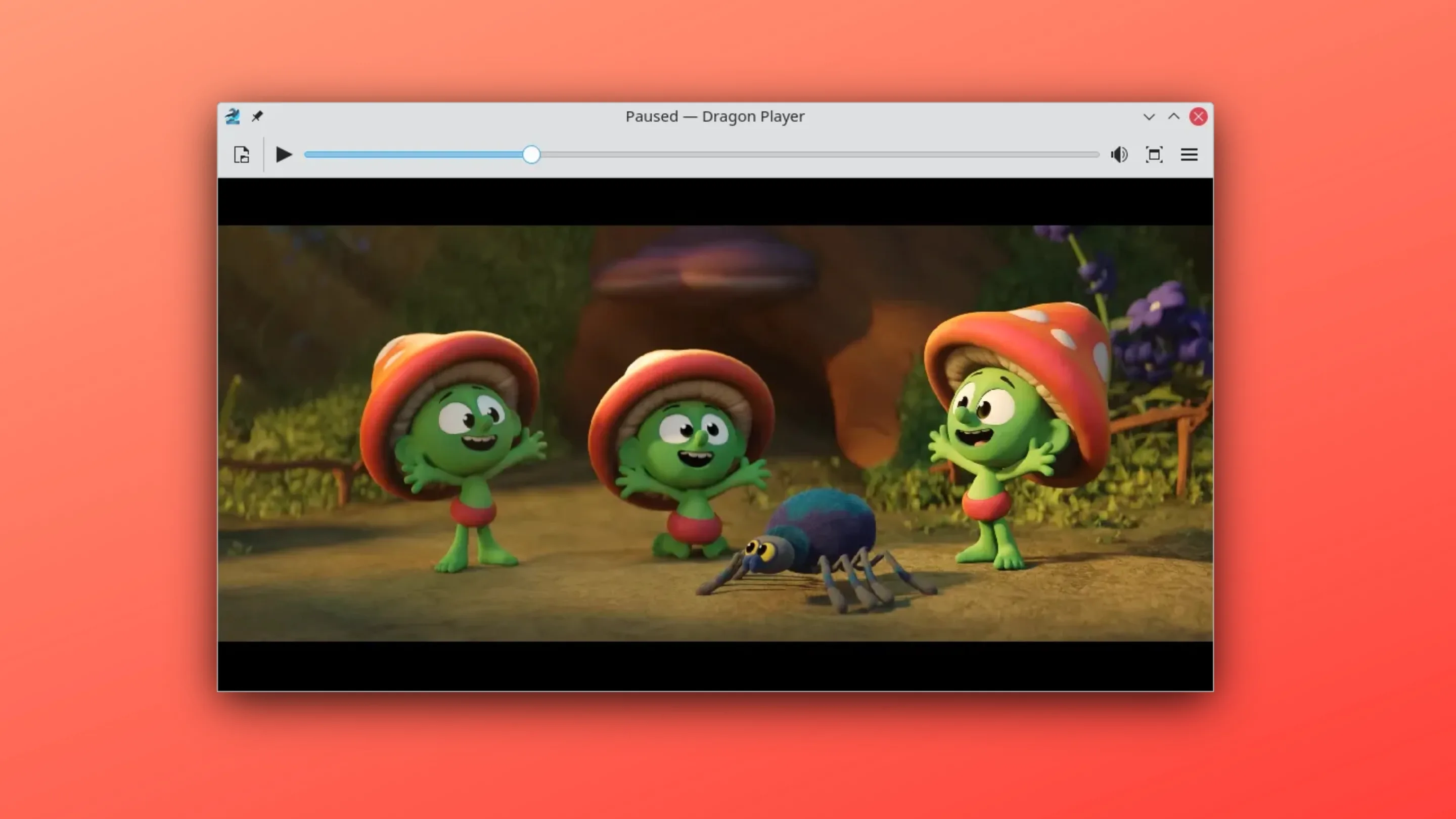 Imagem com a interface do Dragon Player