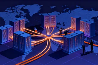 Ilustração conceitual sobre quem manda na internet e o impacto do Cloudflare outage na infraestrutura global