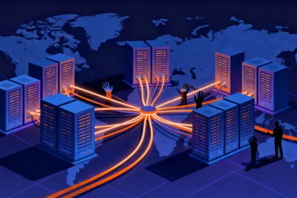 Ilustração conceitual sobre quem manda na internet e o impacto do Cloudflare outage na infraestrutura global