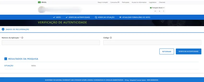 Vai acompanhar a COP30? Veja como golpistas estão usando sites falsos para roubar dados 2 Imagem de um Site falso em português e inglês se passando por um órgão federal para capturar dados de interessados no evento