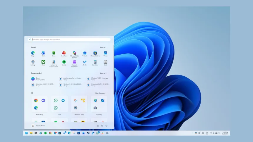 fELAhe7G novo menu iniciar windows 11 2