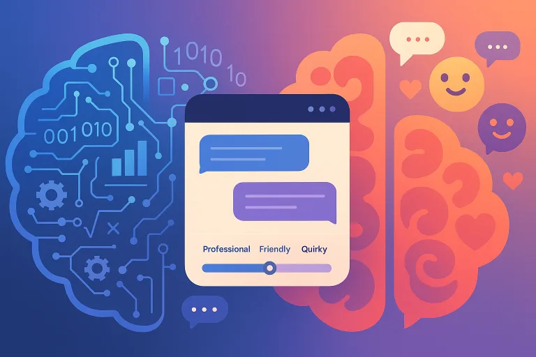 Ilustração futurista mostrando evolução do ChatGPT com GPT-5.1 inteligência e empatia