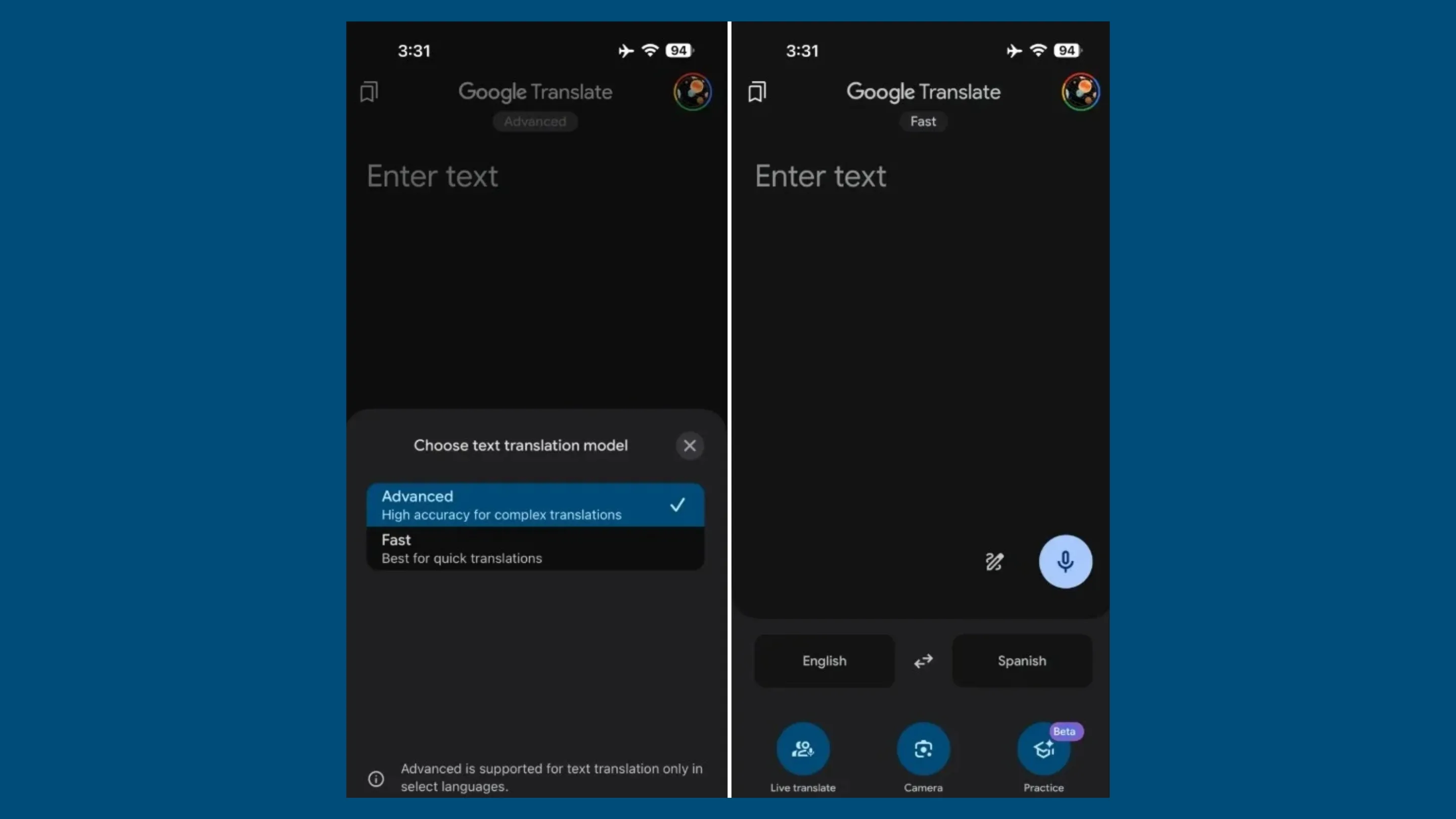 Google Tradutor ganha modo "Avançado": precisão ou velocidade? 1 Google Tradutor