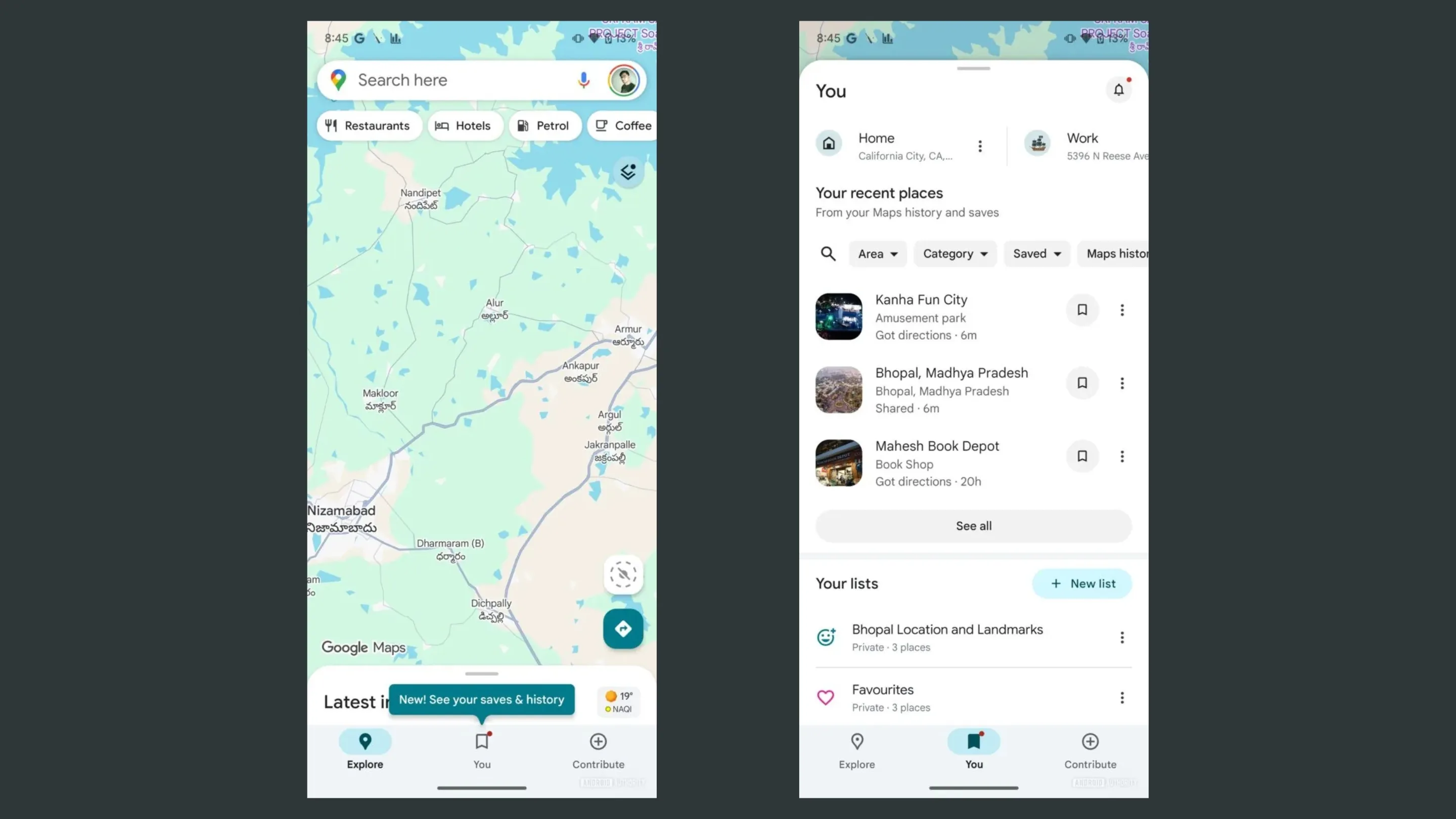 maps locais recentes 2