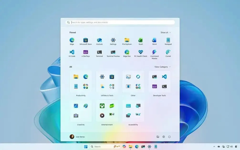 Novo design do menu iniciar no Windows 11: mais prático e intuitivo