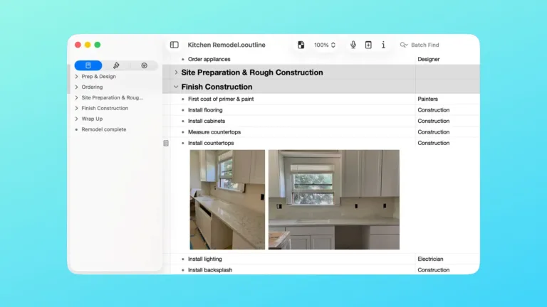 omnioutliner 6 beta ia apple vision pro 2