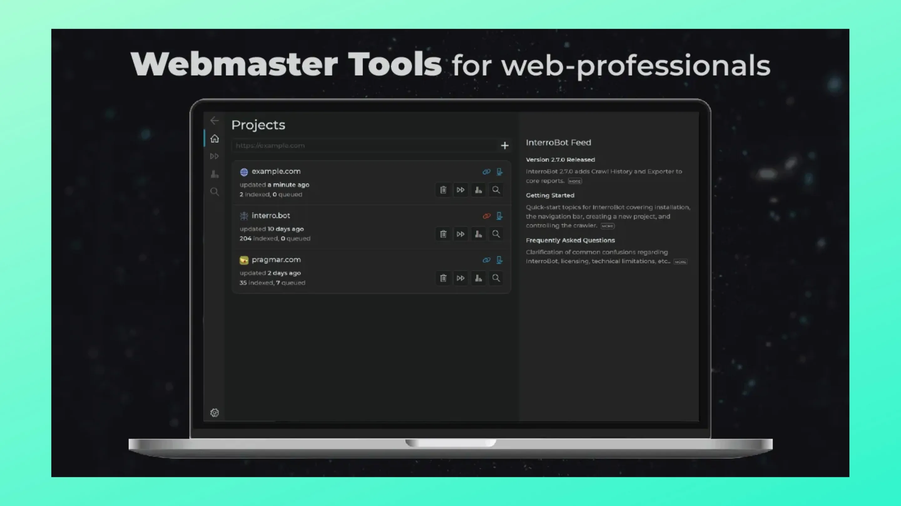 Instale o InterroBot, um rastreador e analisador de sites, no Ubuntu, Fedora, Debian e outras distribuições Linux com Flatpak 2 Imagem com a interface do Interrobot