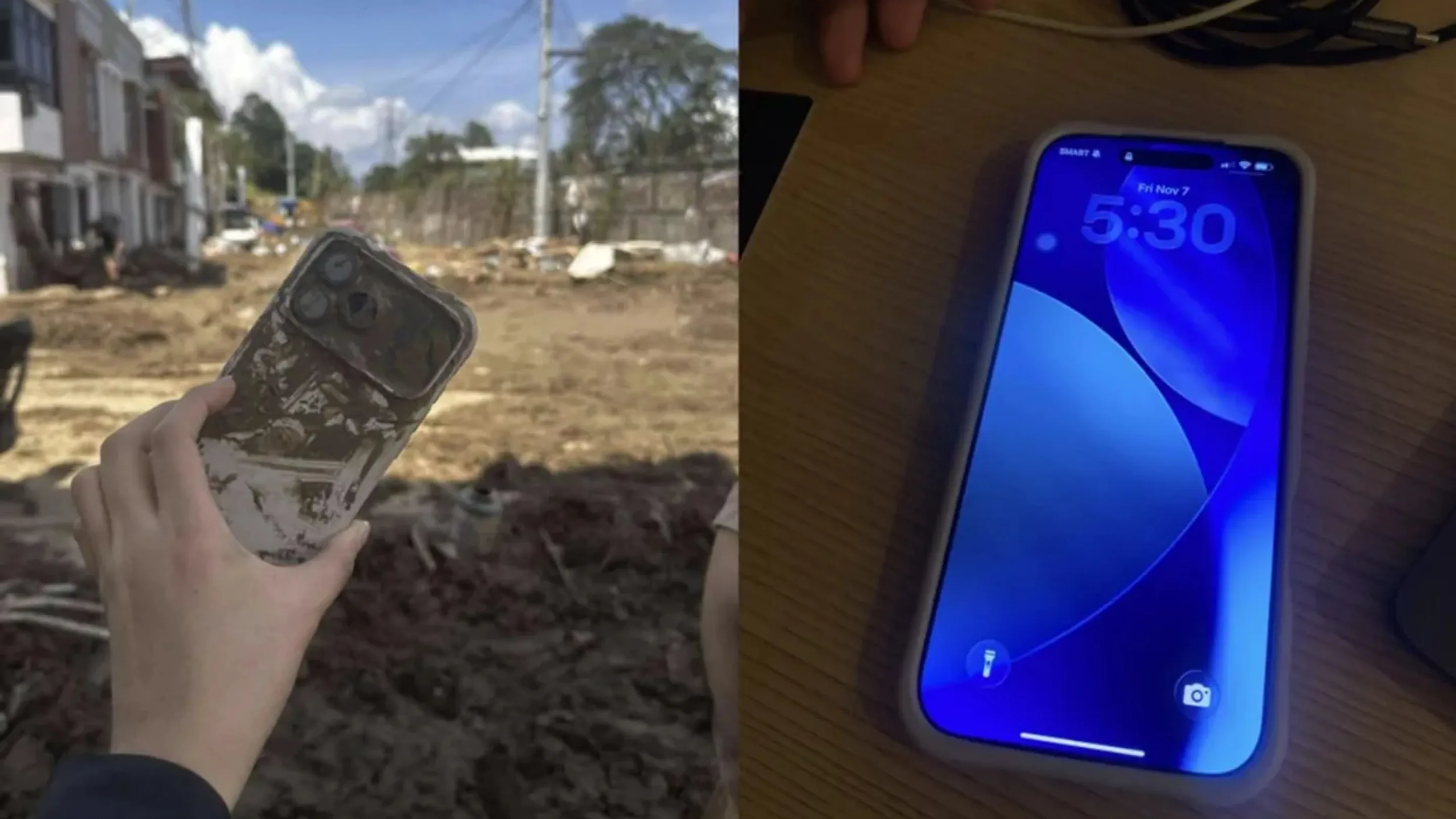 iPhone 17 Pro Max sobrevive a 3 dias na lama após Tufão 2 smCCMJkY 17 pro max sobrevive tufao lama