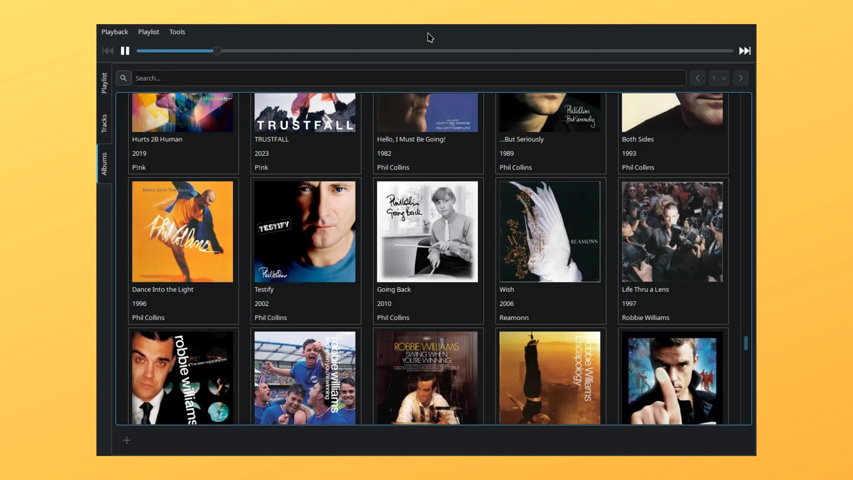 Instale o Blarock, um reprodutor de música, no Ubuntu, Fedora, Debian e outras distribuições Linux com Flatpak 2 Imagem com a interface do Blarock