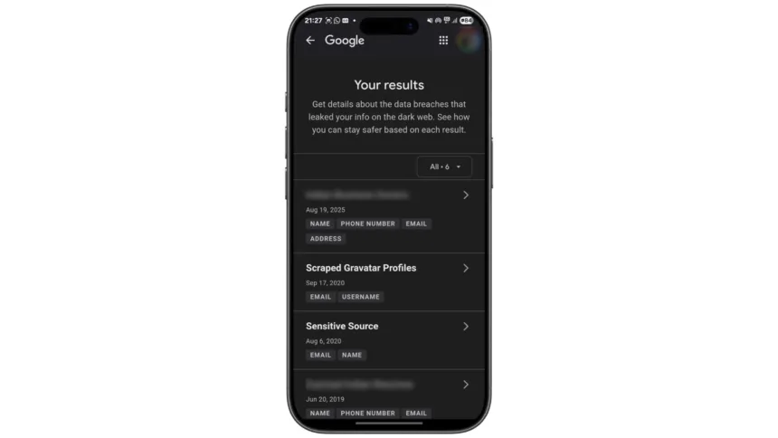 Relatório Google Dark Web
