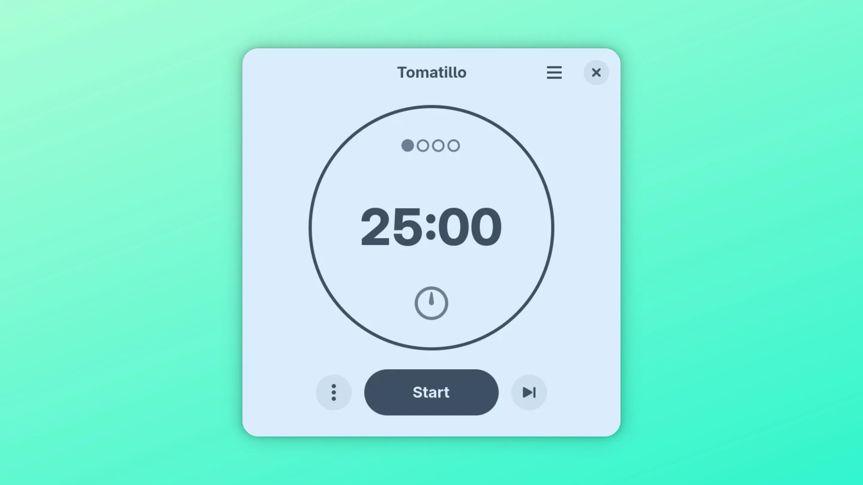 Instale o Tomatillo, um teporizador, no Ubuntu, Fedora, Debian e outras distribuições Linux com Flatpak 2 Imagem com a interface do Tomatillo