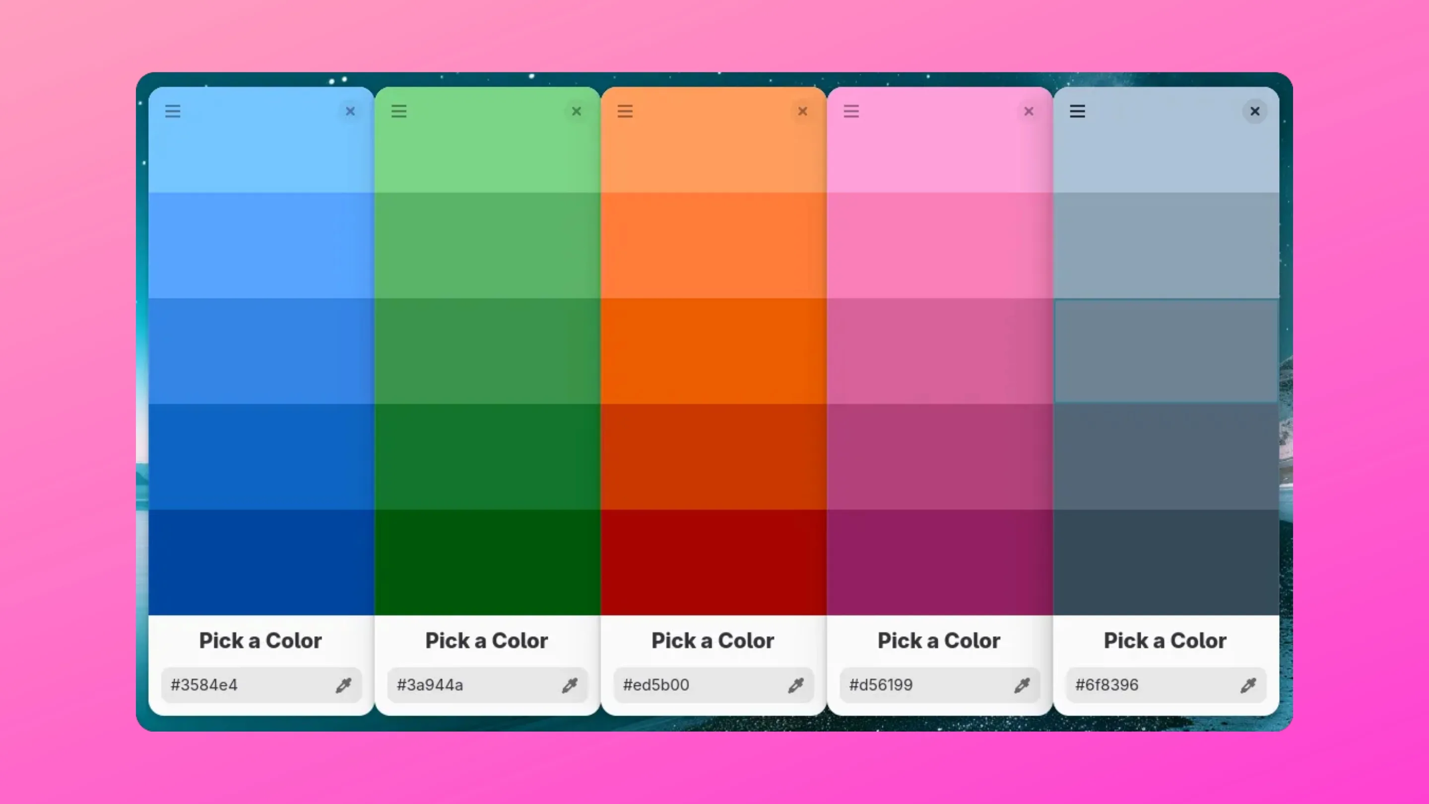 Instale o K’uychi, um gerador de paletas de cores, no Ubuntu, Fedora, Debian e outras distribuições Linux com Flatpak 2 Imagem com a interface do Kuychi