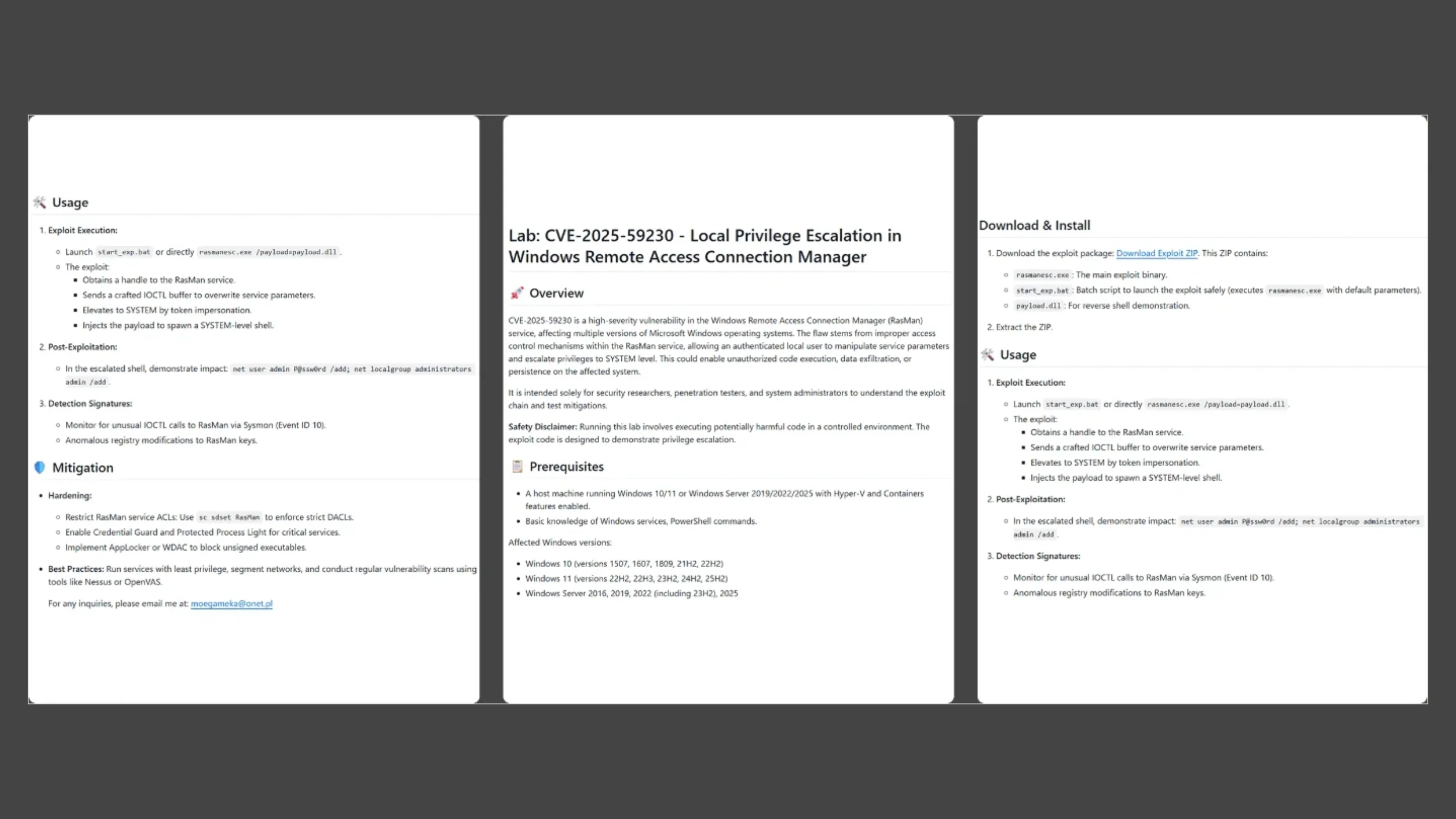 Descrições de bugs em repositórios maliciosos.