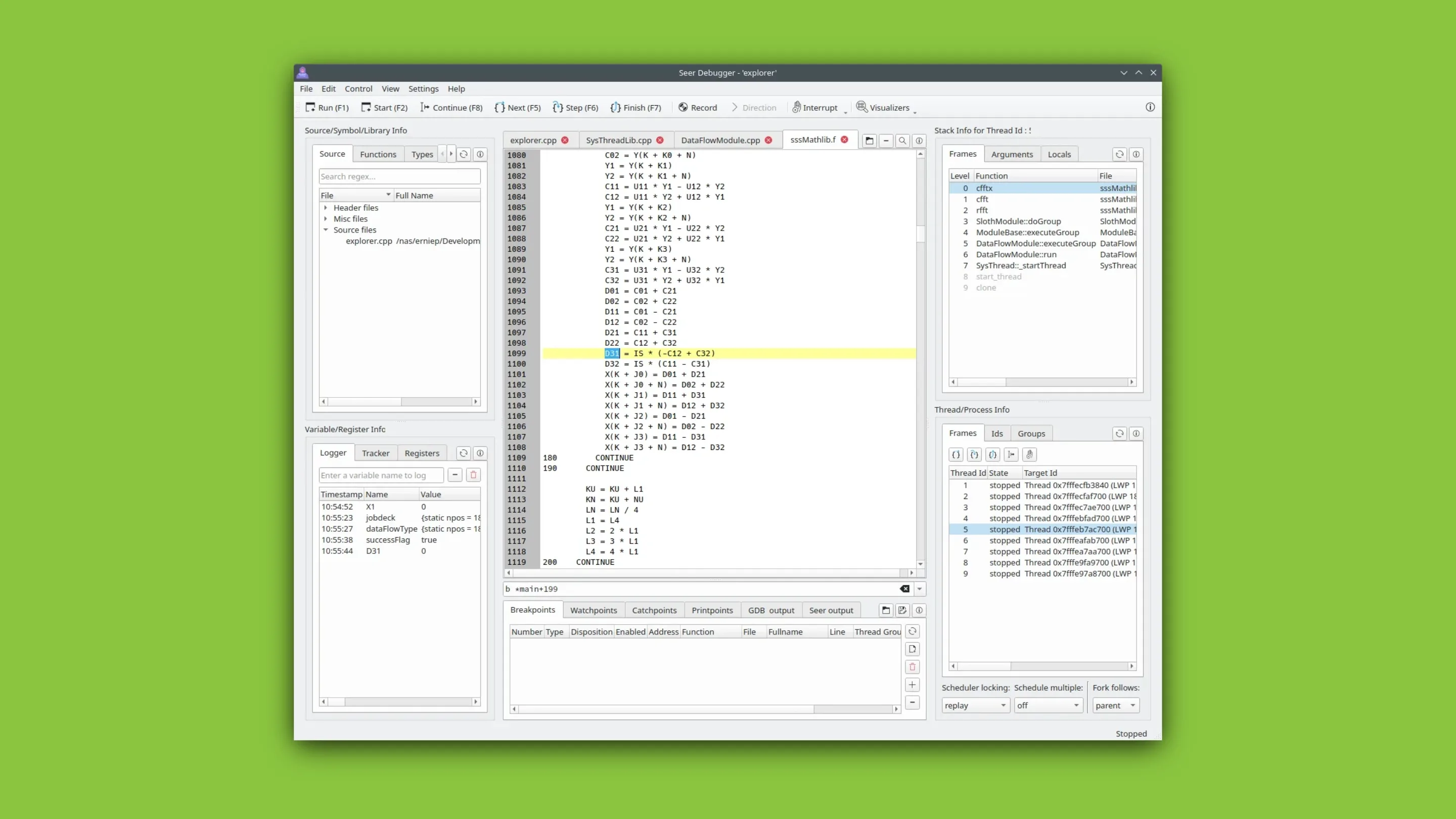 Imagem com a interface do Seer
