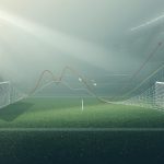 Capa com visualização de dados e gráficos probabilísticos aplicados à análise de partidas de futebol.