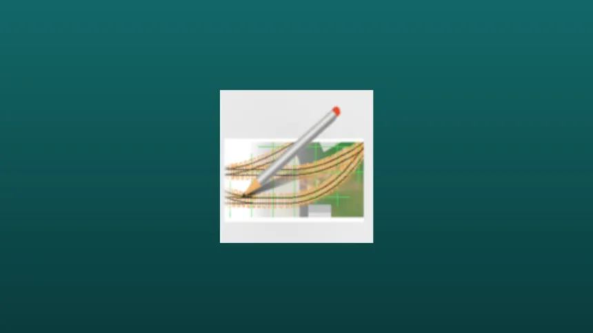 Imagem com a logomarca do XtrackCAD