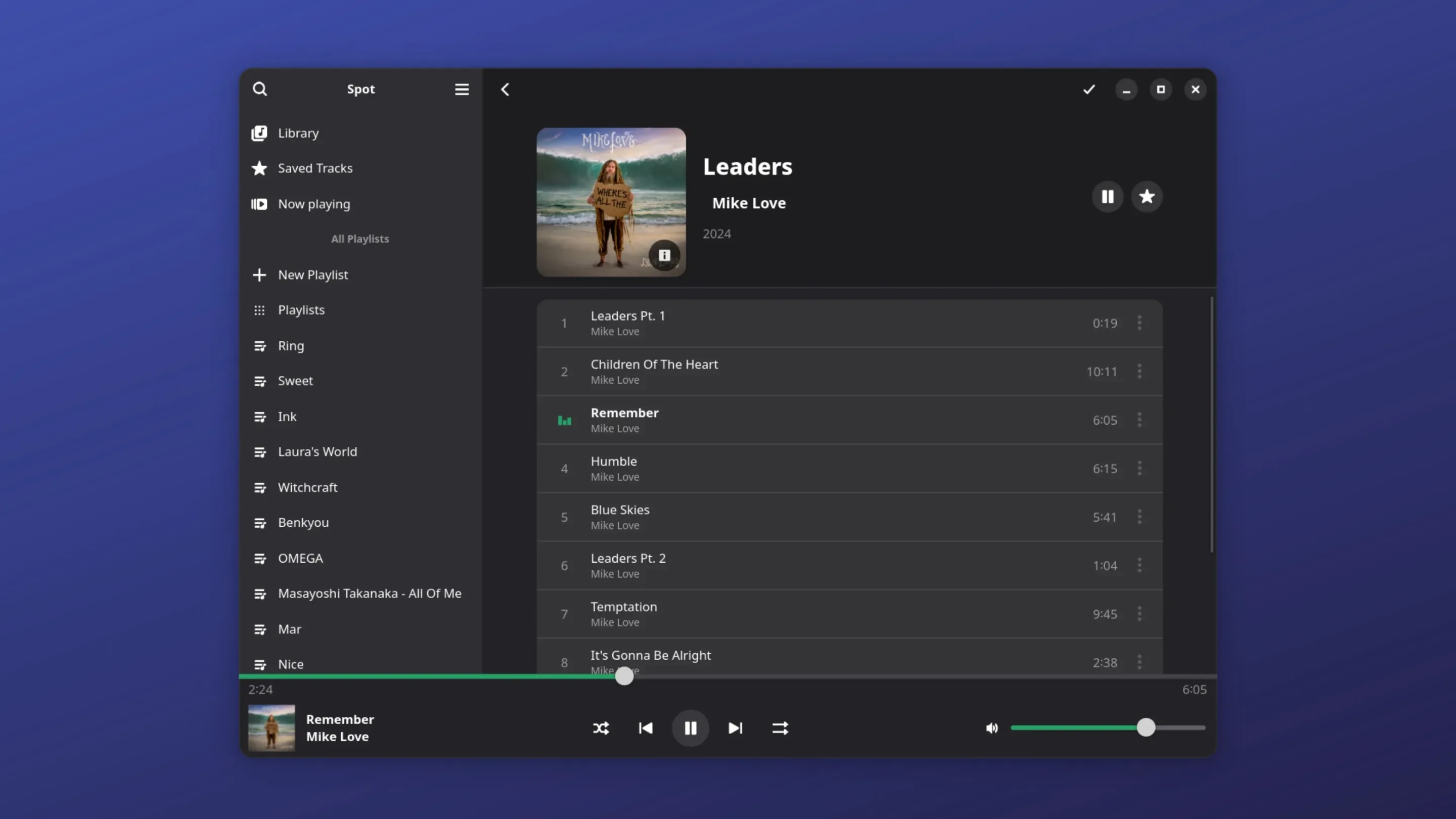 Instale o Riff, um cliente Spotify, no Ubuntu, Fedora, Debian e outras distribuições Linux com Flatpak 2 Imagem com a interface do Riff