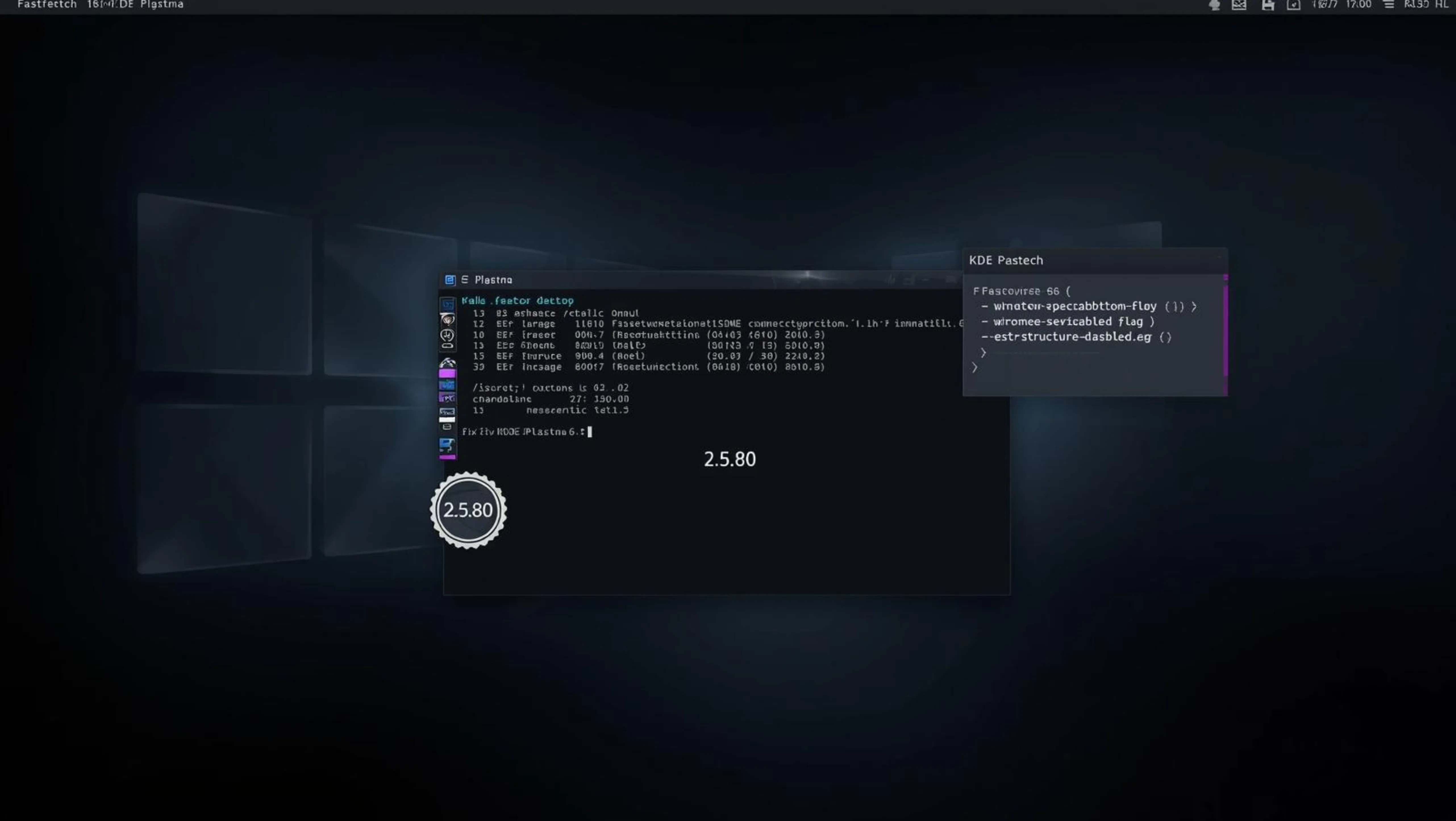 Fastfetch 2.58.0 chega com correção para KDE Plasma 6.6 e nova flag –structure-disabled