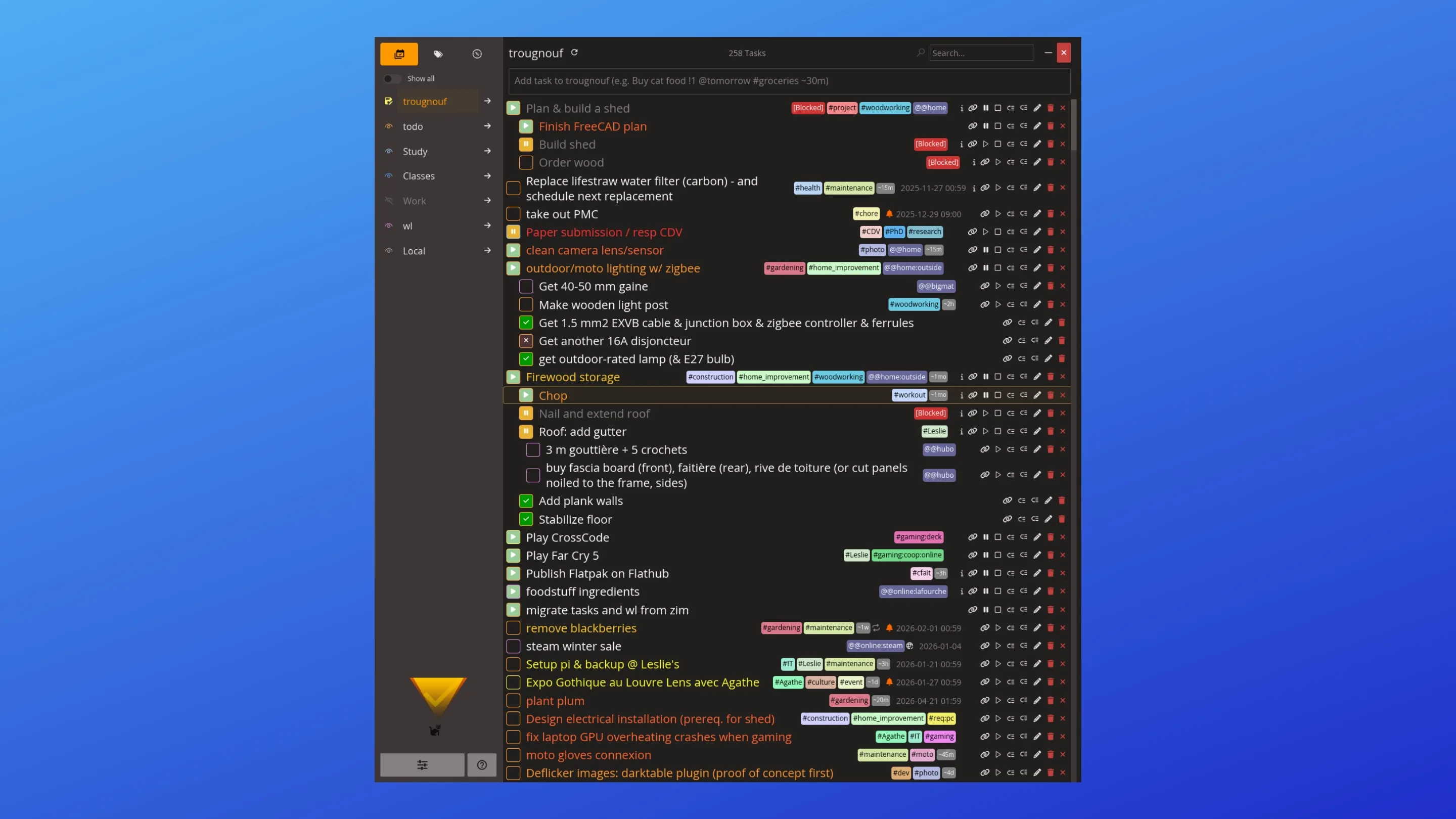 Imagem com a interface do Cfait
