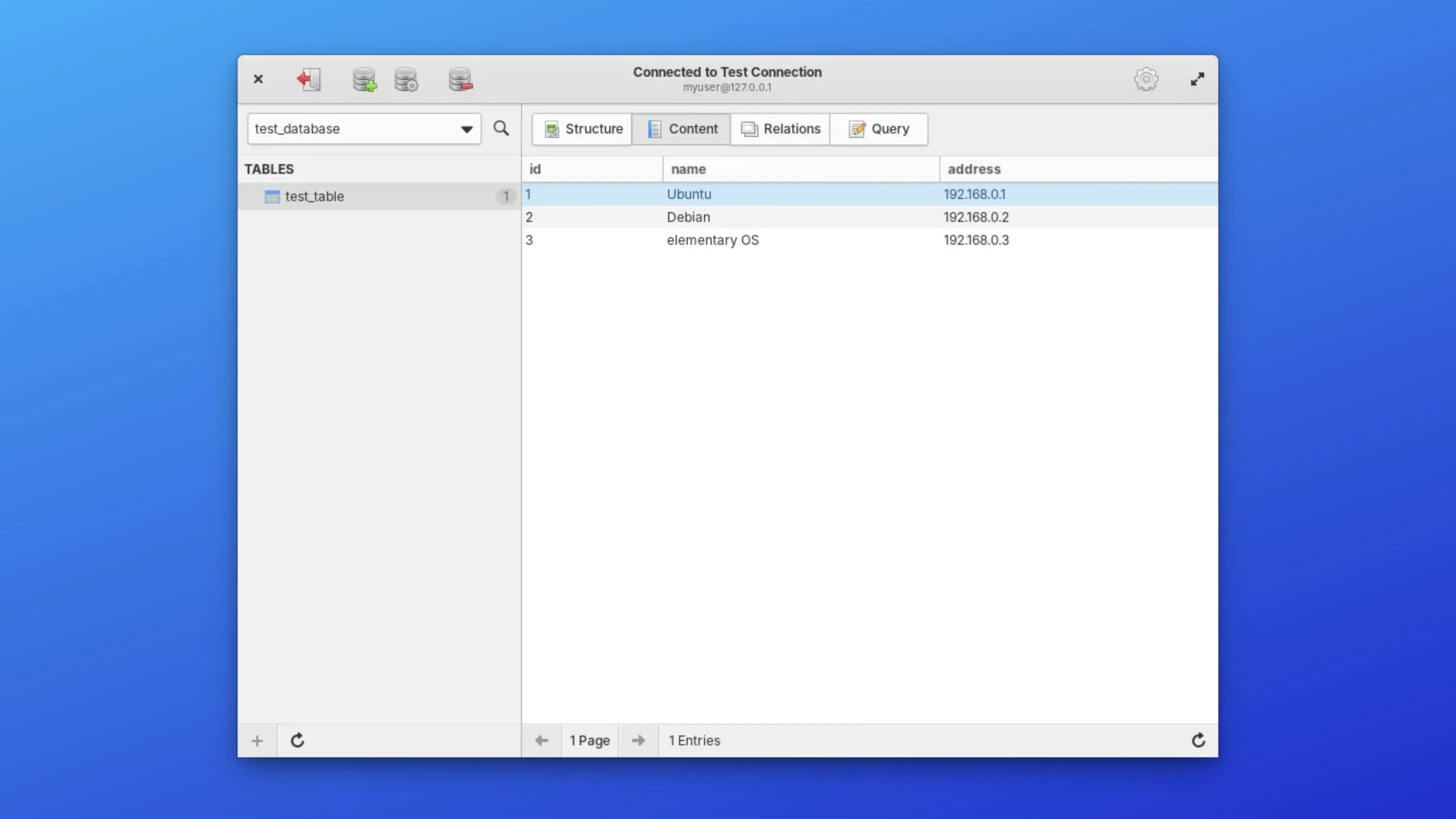 Imagem com a interface do Sequeler