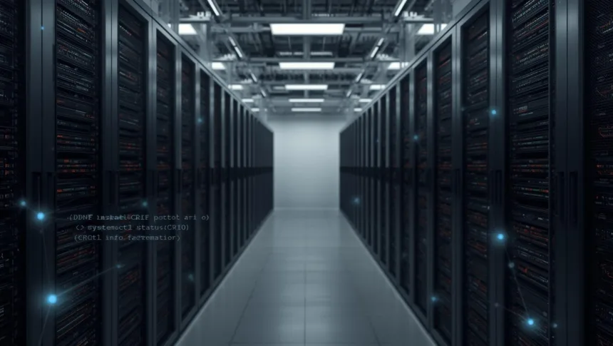 Instalação do CRI-O no RHEL 10 com validação via crictl e rede CNI para Pods Kubernetes.