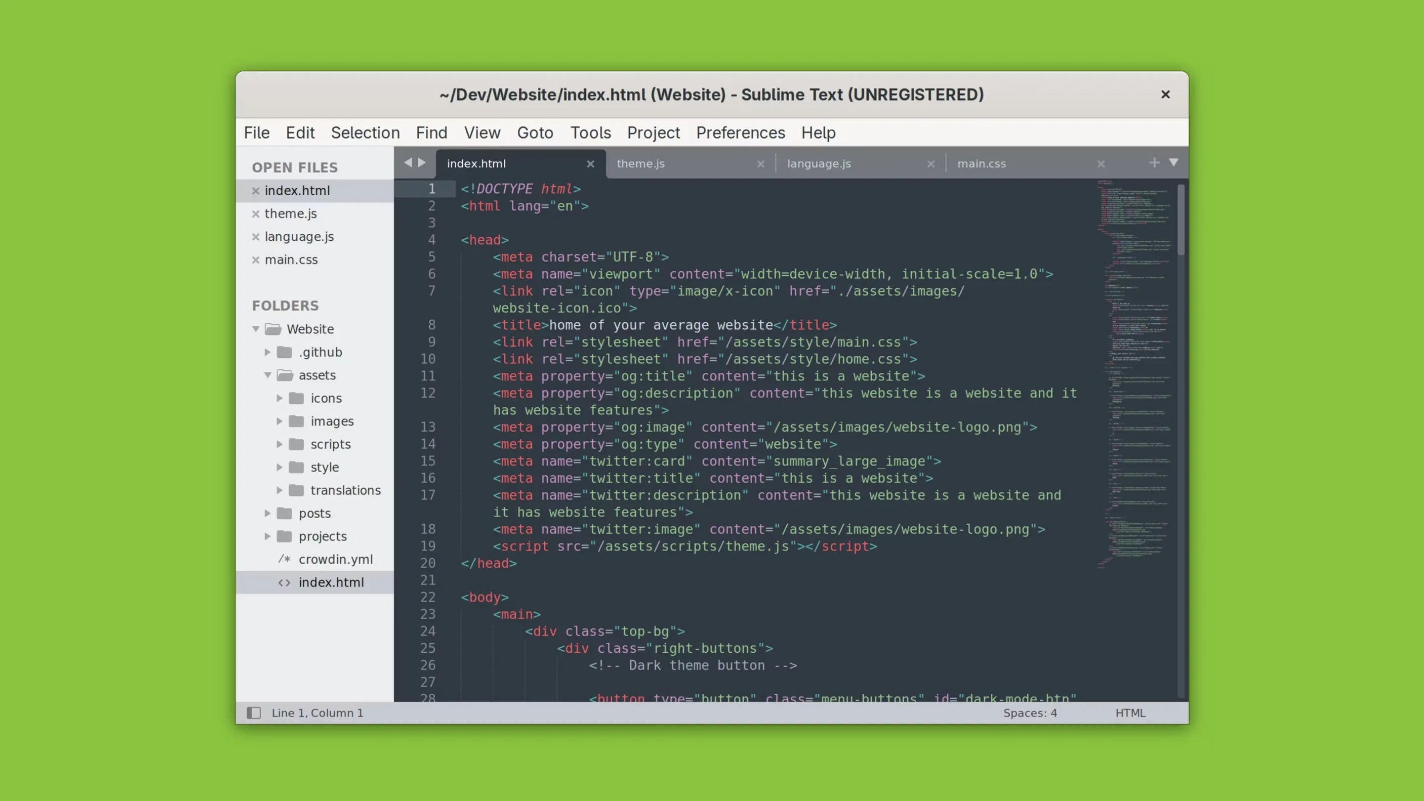 Instale o Sublime Text, um editor de texto, no Ubuntu, Fedora, Debian e outras distribuições Linux com Flatpak 2 Imagem com a interface do Sublime Text