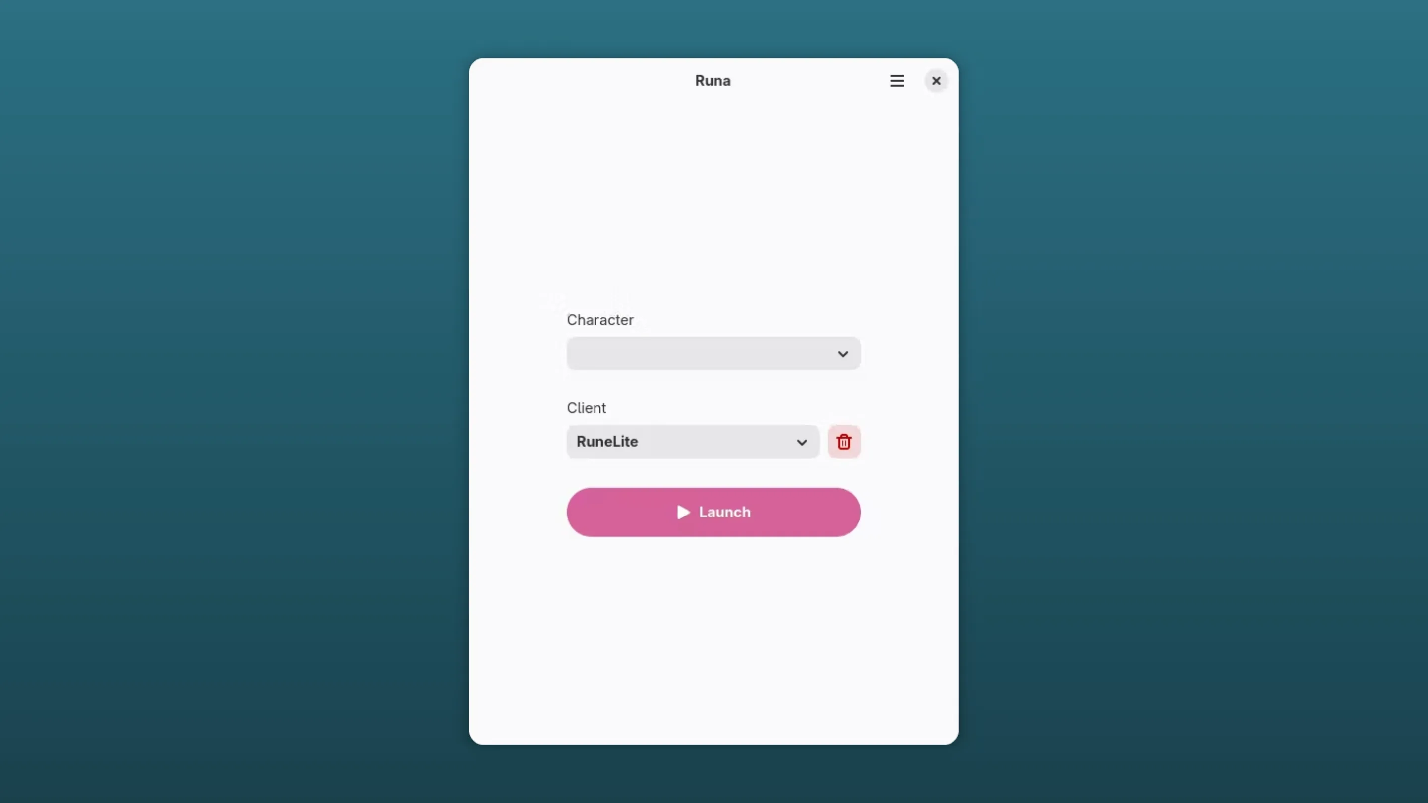 Imagem com a interface do Runa