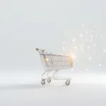 Ilustração abstrata representando o Universal Commerce Protocol conectando agentes de IA a plataformas de e-commerce