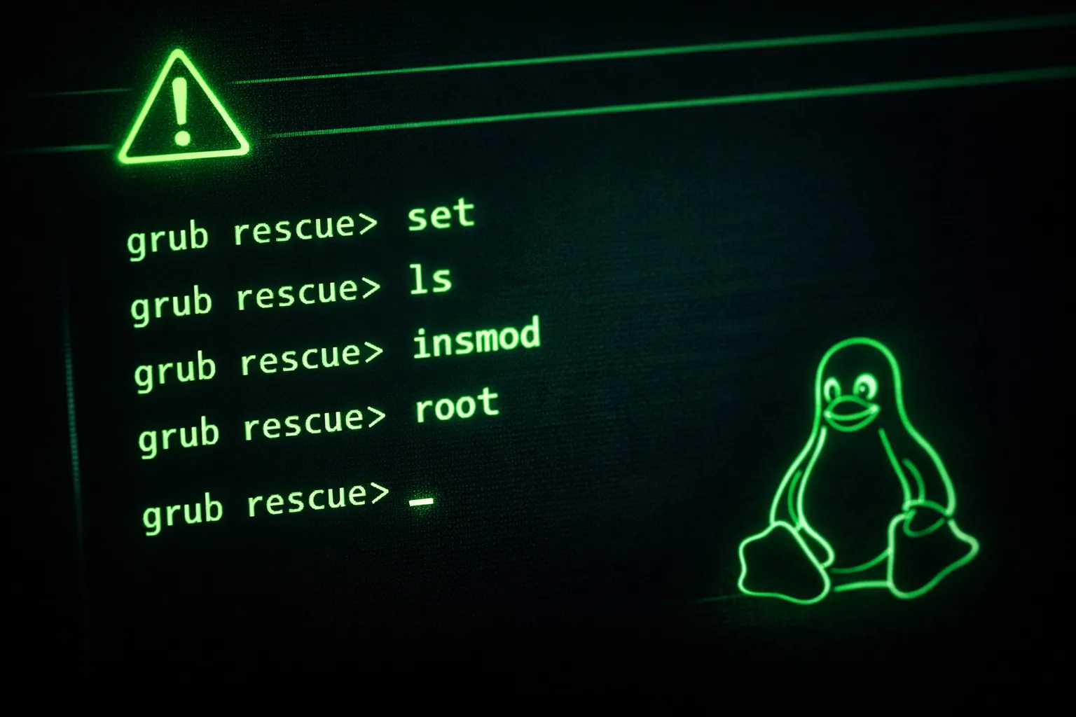 erro grub linux como resolver