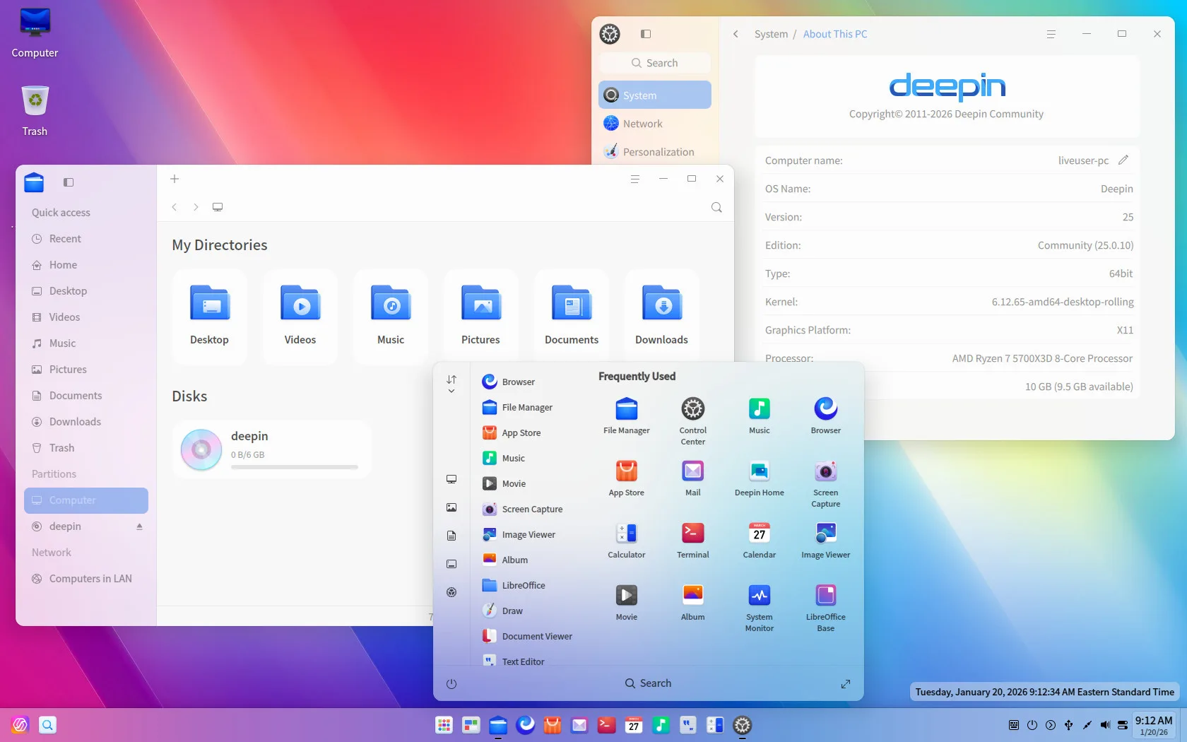 Deepin 25.0.10 lançado: novo instalador preserva dados e driver NVIDIA atualizado