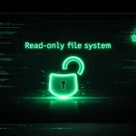 linux erro sistema arquivos somente leitura